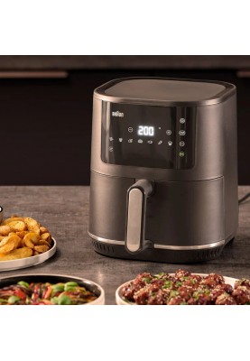 Braun Мультипіч MultiFry 3 1500Вт, чаша-4,3л, сенсорне кер., 7 авто. програм, пластик, чорний