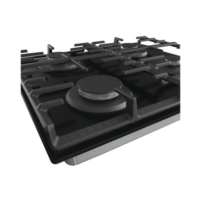 Gorenje Варильна поверхня газова на склі, 60см, чавун, чорний Gorenje Варильна поверхня газова на склі, 60см, чавун, чорний