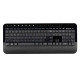 Microsoft Комплект Desktop 2000 120key, WL, EN/UKR/RU, Чорний