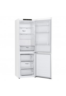 LG Холодильник з нижн. мороз., 186x60х68, холод.відд.-234л, мороз.відд.-107л, 2дв., А+, NF, інв., диспл внутр., зона св-ті, білий