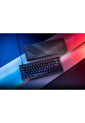 ASUS Клавіатура механічна ROG Falchion Ace HFX, 68key, HFX Magnetic Switches, USB-A, EN, RGB, чорний