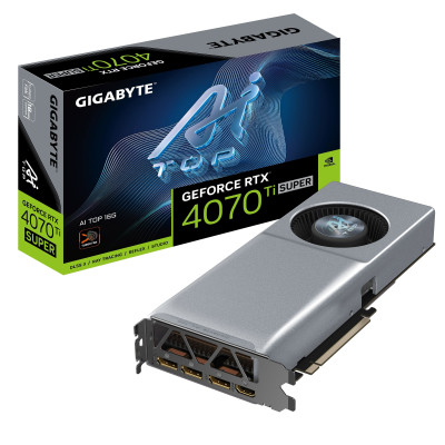 Gigabyte Відеокарта GeForce RTX 4070 Ti SUPER 16GB GDDR6X AI TOP