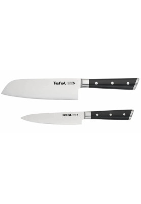 Tefal Набір ножів Ice Force, 2шт, нержавіюча сталь, пластик, чорний