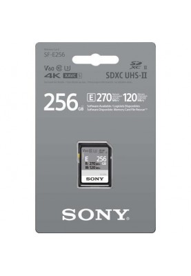 Sony Карта пам'яті 256GB SDXC C10 UHS-II U3 V60 R270/W120MB/s Entry