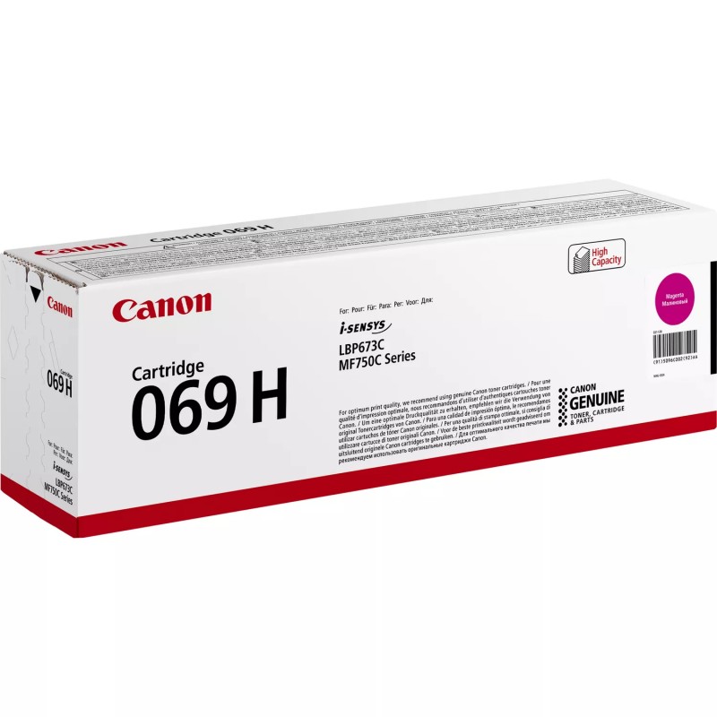 Canon Картридж 069H MF752Cdw/MF754Cdw/LBP673Cdw Magenta (5500 стор.)