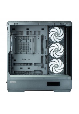 Zalman Корпус P50 DS без БР, 2xUSB3.0, 1xUSBType-C, 4x120мм ARGB, VGA 435мм, LCS ready, TG Side Panel, ATX, чорний