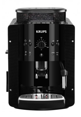 Krups Кавомашина Essential Espresso 1.7л, зерно + мелена, ручний капучинатор, чорний