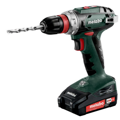 Metabo Шурпокрут-дриль BS 18 QUICK, акумуляторний, 2*18В, 2 Аг, 1.4кг