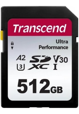 Transcend Карта пам'яті  SD 512GB C10 UHS-I U3 A2 R160/W90MB/s 4K