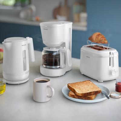 Philips Кофеварка крапельна 3000 Series, 1.38л, мелена, підтримка температури, білий