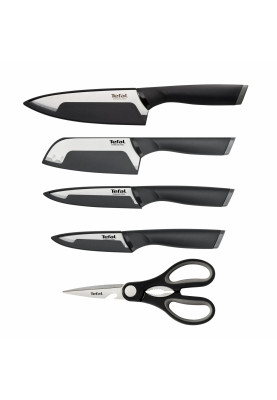 Tefal Набір ножів Tefal Comfort, 5предметів, нержавіюча сталь, пластик, чорниць
