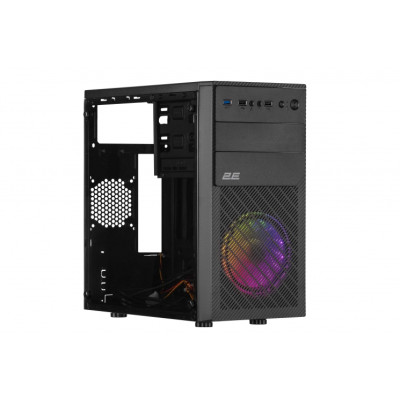 2E Корпус Basis RD850 без БЖ 1xUSB3.0, 2xUSB2.0, 1x120мм ARGB, VGA 290мм, Acrylic Side Panel, mATX, чорний 2E Корпус Basis RD850 без БЖ 1xUSB3.0, 2xUSB2.0, 1x120мм ARGB, VGA 290мм, Acrylic Side Panel, mATX, чорний