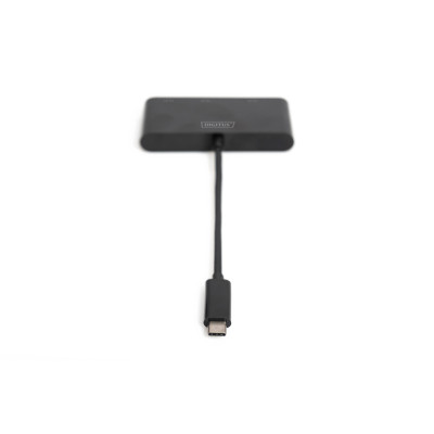 Digitus Адаптер USB-C - HDMI+DP+VGA, M/F, 0.11 m