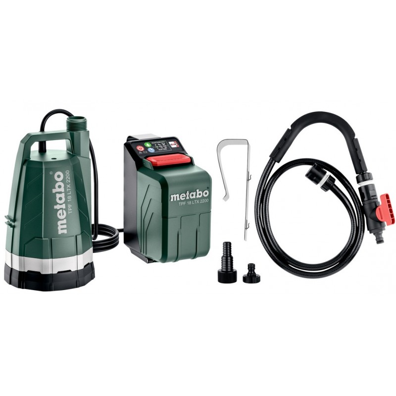 Metabo Насос глибинний+бочковой акумуляторний TPF 18 LTX 2200