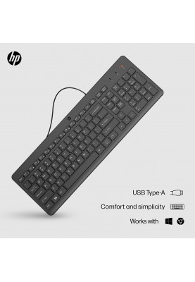 HP Клавіатура 150 USB UA Black