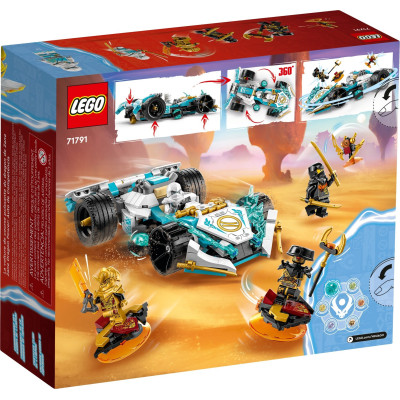 LEGO Конструктор Ninjago Суперсила дракона Зейна автомобіль для перегонів спін-джитсу