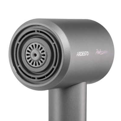 ARDESTO Фен Pink Touch, 1600Вт, 2 швидкості, 3темп.режими, іонізація, дифузор, магнітні насадки, сірий+рожевий