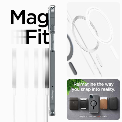Spigen Чохол для Apple iPhone 15 Plus Ultra Hybrid MagFit, Graphite