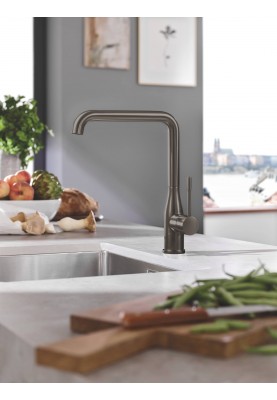 Grohe Змішувач для кухні Essence, довж.виливу - 220мм, поворотний, 1важіль, матовий графіт