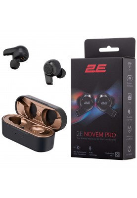 2E Навушники Novem Pro True Wireless Waterproof Mic Black