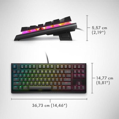 Dell Клавіатура Dell Alienware Tenkeyless Gaming Keyboard - AW420K - Black Dell Клавіатура Dell Alienware Tenkeyless Gaming Keyboard - AW420K - Black