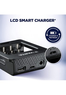 VARTA Зарядний пристрій LCD Smart Plus CHARGER+4xAA 2100 mAh