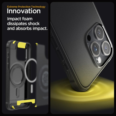 Spigen Чохол для Apple iPhone 15 Pro Max Rugged Armor MagFit, Matte Black