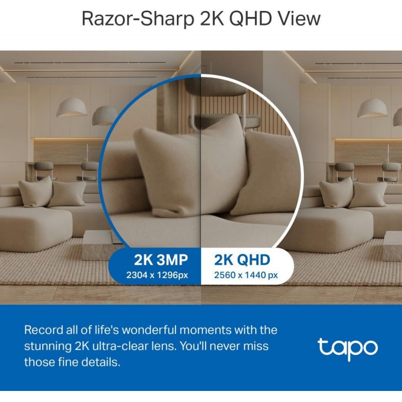 TP-Link IP-Камера Tapo C220 4MP N300 microSD motion detection