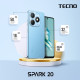 TECNO Смартфон Spark 20 (KJ5n) 6.56" 8/256ГБ, 2SIM, 5000мА•год, Magic Skin Blue
