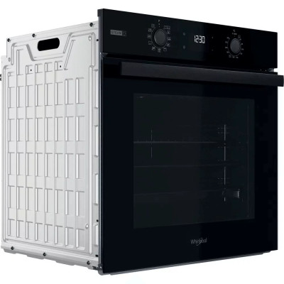 Whirlpool Духовий шафа електричний, 71л, A+, дисплей, конвекція, телескопічні напрямні, пара, чорний