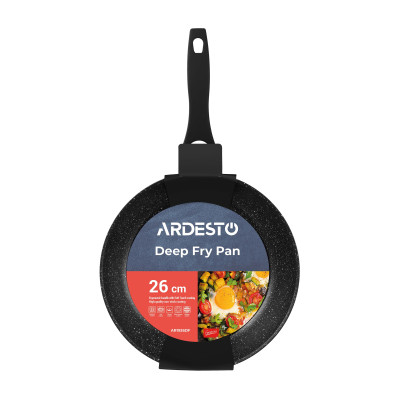ARDESTO Сковорода глибока Gemini Anzio, 26см, алюміній, чорний