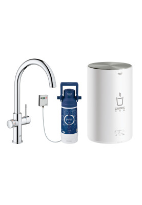 Grohe Комплект змішувача для кухні Red Duo та бойлерна система M розміру