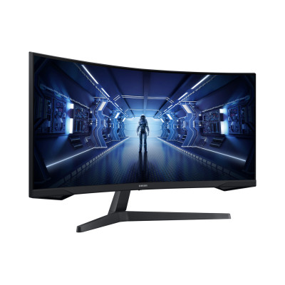 Samsung Монітор Samsung 34" Odyssey G5 C34G55TWW D-Sub, 2xHDMI, DP, VA, 3440x1440, 21:9, 165Hz, 1ms, CURVED Samsung Монітор Samsung 34" Odyssey G5 C34G55TWW D-Sub, 2xHDMI, DP, VA, 3440x1440, 21:9, 165Hz, 1ms, CURVED