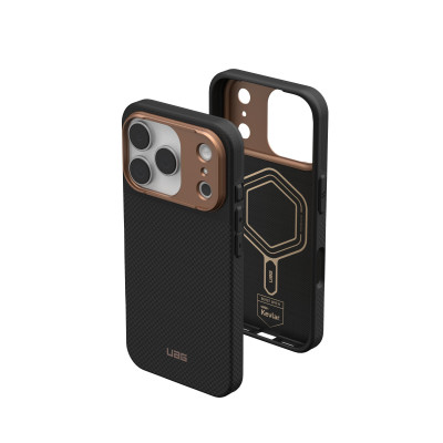 UAG Чохол UAG для iPhone 17 Pro, Fibr Armr Magsafe, Kevlar Graphite/Bronze