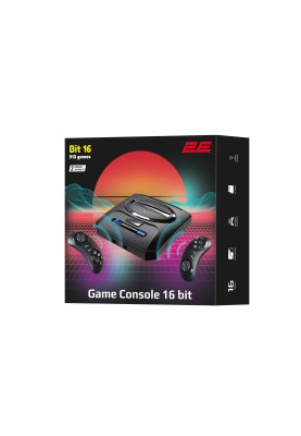 2E Ігрова консоль 16bit HDMI (2 бездротових геймпада, 913 ігор)