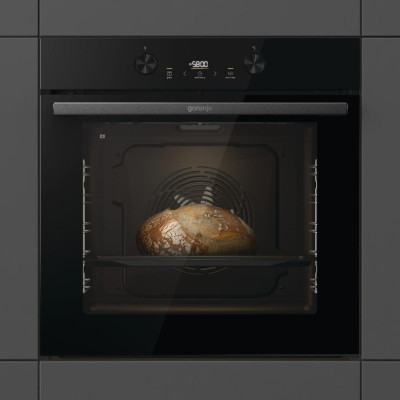 Gorenje Духовий шафа електричний, 77л, A+, пара, дисплей, піроліз, чорний