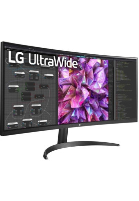 LG Монітор 34" 34WQ60C-B 2xHDMI, DP, Audio, IPS, 3440x1440, 21:9; sRGB 99%, CURVED, HDR10