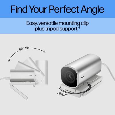 HP Веб-камера 960 4K Streaming silver HP Веб-камера 960 4K Streaming silver