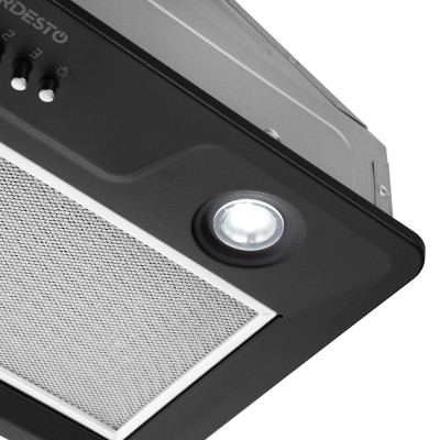 ARDESTO Витяжка вбудована, 52см, 450м3ч, чорний