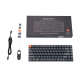 Keychron Клавіатура механічна K3 84Key, Gateron Blue, BT/USB-A, Low Profile, EN/UKR, RGB, Black