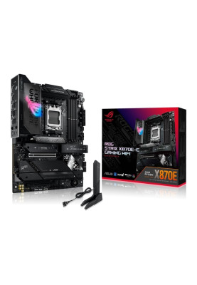 ASUS Материнська плата ROG STRIX X870E-E GAMING WIFI sAM5 X870E 4xDDR5 M.2 HDMI WiFi BT ATX