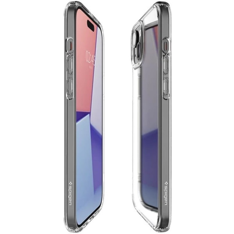 Spigen Чохол для Apple iPhone 15 Plus Crystal Hybrid, Crystal Clear