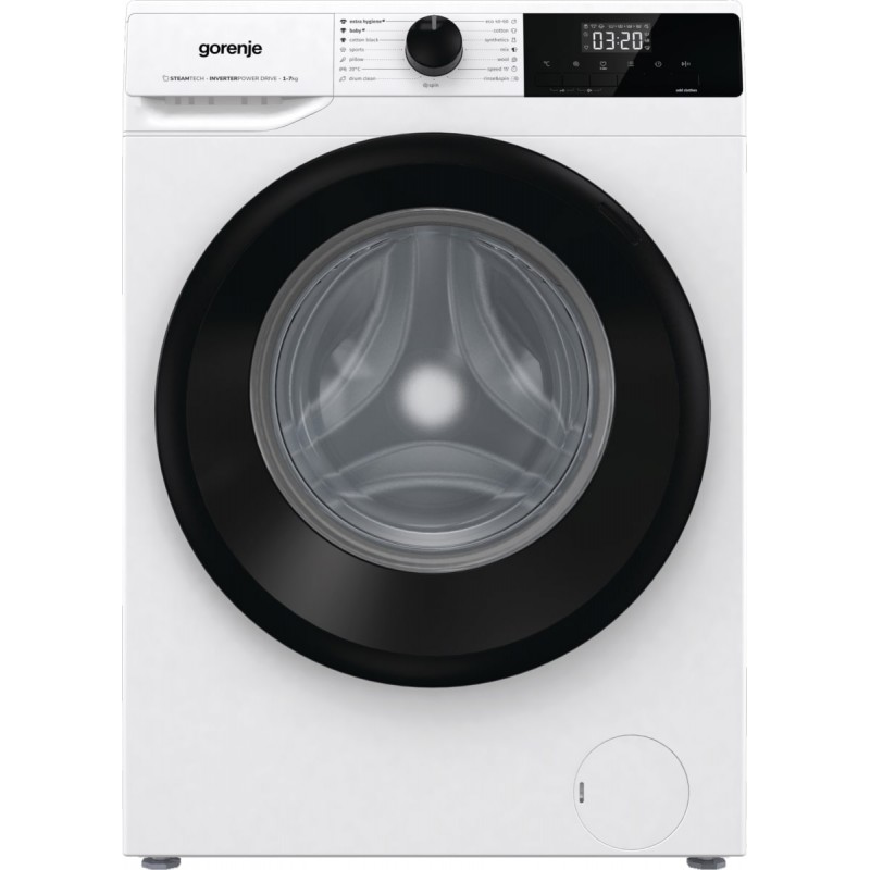 Gorenje Пральна машина фронтальна, 7кг, 1200, A+++, 43,5см, дисплей, пара, інвертор, білий