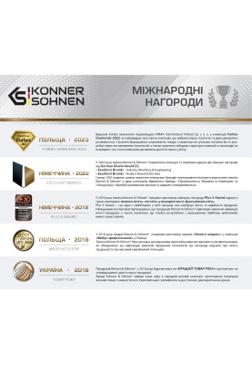 Könner & Söhnen Кущоріз акумуляторний KS HT-20V 20В акб 1х2А·рік 55см крок різу 16мм 2.5кг