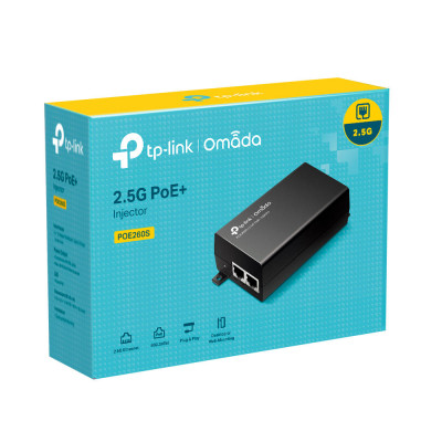 TP-Link Інжектор PoE TL-POE260S 1x2.5GE, 1x2.5GE PoE, 30Вт