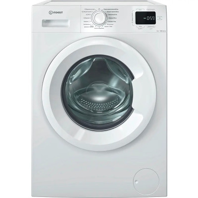 Indesit Пральна машина Indesit фронтальна, 6кг, 1000, A+++, 44.6см, дисплей, пара, інвертор, білий