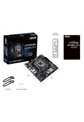 ASUS Материнська плата PRIME H510M-E R2.0 s1200 H470 2xDDR4 M.2 HDMI DP D-Sub mATX