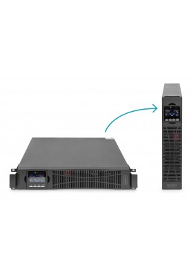 Digitus ДБЖ OnLine, 1500VA/1500W, LCD, Rack/Tower