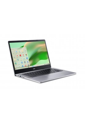 Acer Ноутбук Chromebook CB314-4H 14" FHD IPS, Intel C N100, 8GB, F128GB, UMA, ChromeOS, сріблястий