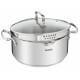 Tefal Кастрюля DUETTO+, 1.5л, з кришкою, нержавіюча сталь, скло